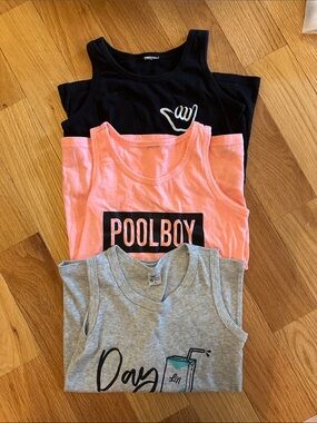 Boys, small shop Tank Tops - Black, Pink, Gray